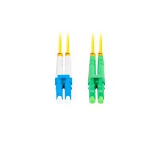 LANBERG patch cord optic SM LC/APC-LC/UPC duplex 2m LSZH G657A1 diametru 3mm, culoare galbenă LANBERG patch cord optic SM LC/APC-LC/UPC duplex 2m LSZH G657A1 diametru 3mm, culoare galbenă