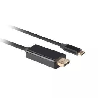 Cablu Lanberg USB-C(M)->DisplayPort(M) 1m 4K 60Hz negru