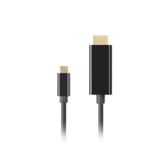 Cablu Lanberg USB-C(M)->HDMI(M) 1m 4K 60Hz negru