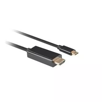 Cablu Lanberg USB-C(M)->HDMI(M) 1m 4K 60Hz negru