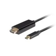 Cablu Lanberg USB-C(M)->HDMI(M) 1.8m 4K 60Hz negru
