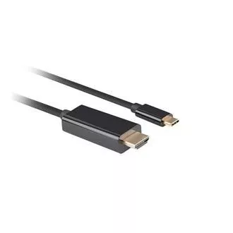 Cablu Lanberg USB-C(M)->HDMI(M) 3m 4K 60Hz negru