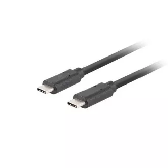 Lanberg USB-C M/M 3.1 GEN 2 cablu USB-C M/M 3.1 GEN 2 0,5 m 10GB/S PD100W negru