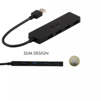 i-Tec USB3.0 HUB 4 porturi, pasiv, SLIM
