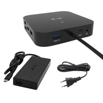 I-tec USB-C HDMI + Stație de andocare DP duală cu livrare de energie 100 W + încărcător universal i-tec 112 W