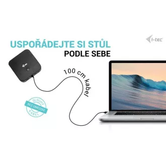 I-tec USB-C HDMI + Stație de andocare DP duală cu livrare de energie 100 W + încărcător universal i-tec 112 W