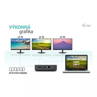I-tec USB-C HDMI + Stație de andocare DP duală cu livrare de energie 100 W + încărcător universal i-tec 112 W