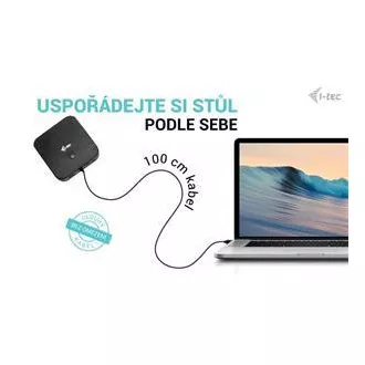 I-tec USB-C HDMI + Stație de andocare DP duală cu livrare de energie 100 W + încărcător universal i-tec 112 W