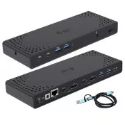 Stație de andocare I-tec USB 3.0 / USB-C / Thunderbolt Dual Display + PD 100W