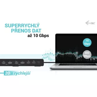 Stație de andocare I-tec USB 3.0 / USB-C / Thunderbolt Dual Display + PD 100W
