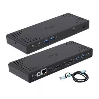 Stație de andocare I-tec USB 3.0 / USB-C / Thunderbolt Dual Display + PD 100W