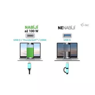 Stație de andocare I-tec USB 3.0 / USB-C / Thunderbolt Dual Display + PD 100W