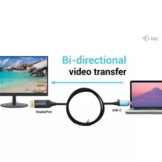 Adaptor cablu I-tec USB-C DisplayPort bidirecțional 8K/30Hz 150cm