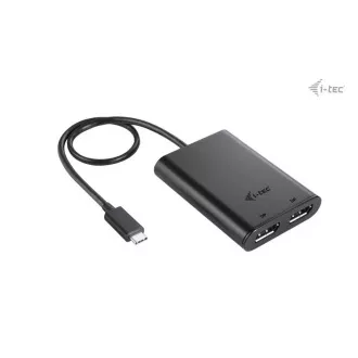 Adaptor video DP I-tec USB-C Dual 4K/60Hz (singure 8K/30Hz)