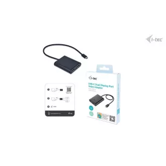 Adaptor video DP I-tec USB-C Dual 4K/60Hz (singure 8K/30Hz)