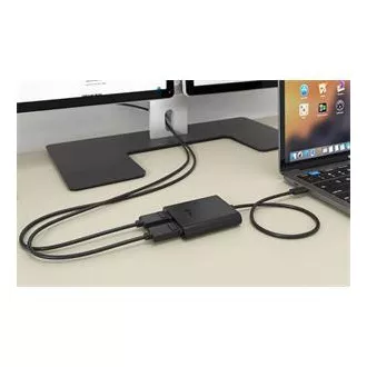 Adaptor video DP I-tec USB-C Dual 4K/60Hz (singure 8K/30Hz)