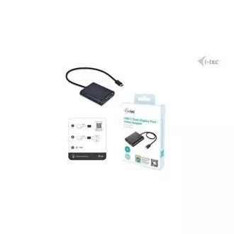 Adaptor video DP I-tec USB-C Dual 4K/60Hz (singure 8K/30Hz)