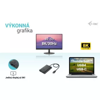 Adaptor video HDMI I-tec USB-C Dual 4K/60Hz (singure 8K/30Hz) Adaptor video HDMI I-tec USB-C Dual 4K/60Hz (singure 8K/30Hz)