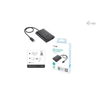 Adaptor video HDMI I-tec USB-C Dual 4K/60Hz (singure 8K/30Hz) Adaptor video HDMI I-tec USB-C Dual 4K/60Hz (singure 8K/30Hz)