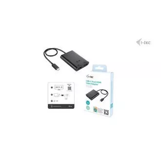 Adaptor video HDMI I-tec USB-C Dual 4K/60Hz (singure 8K/30Hz) Adaptor video HDMI I-tec USB-C Dual 4K/60Hz (singure 8K/30Hz)