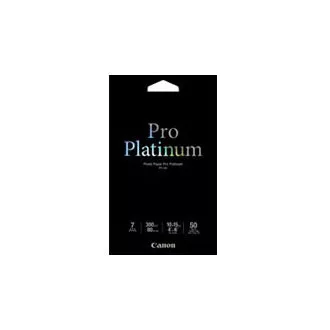 Hârtie foto Canon PT-101 Photo Paper PRO Platinum - 10x15cm (4x6inch) - 300g/m2 - 50 de coli - lucioasă