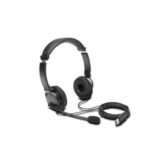 Căști Hi-Fi USB KENSINGTON cu microfon și control al volumului Căști Hi-Fi USB KENSINGTON cu microfon și control al volumului