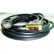 Cablu HDMI-DVI 5m, 1.3, M/M ecranat, contacte placate cu aur