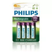 Baterii Philips AA 2100mAh MultiLife, NiMh - 4 bucăți