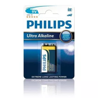 Baterie Philips 9V ExtremeLife+, alcalină - 1buc Baterie Philips 9V ExtremeLife+, alcalină - 1buc