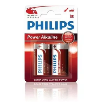 Baterie Philips C PowerLife, alcalină - 2 buc