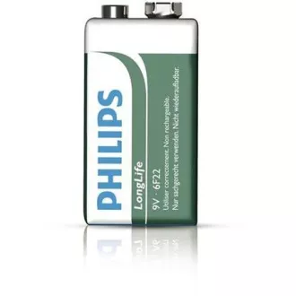 Baterie Philips 9V LongLife clorură de zinc - 1buc