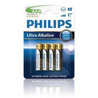 Baterie Philips AAA ExtremeLife+, alcalină - 4 buc