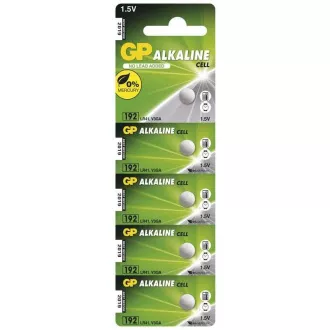 GP LR41 (GP192, 7,9 x 3,6 mm) - 5 buc