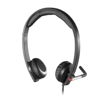 Căști stereo Logitech H650e USB - Negre