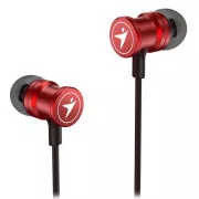 Genius HS-M316 /cască cu microfon/ jack de 3,5 mm - 4 pini/ roșu