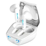 Genius HS-M920BT, set cu cască, fără fir, in-ear, microfon, autonomie a bateriei 4 ore, lumină de fundal LED, Bluetooth, USB-C, alb