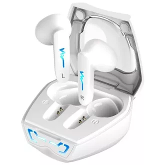 Genius HS-M920BT, set cu cască, fără fir, in-ear, microfon, autonomie a bateriei 4 ore, lumină de fundal LED, Bluetooth, USB-C, alb