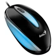 Genius DX-Mini / Mouse, cu fir, optic, 1000DPI, 3 butoane, USB, LED RGB, negru