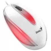 Genius DX-Mini / Mouse, cu fir, optic, 1000DPI, 3 butoane, USB, RGB LED, alb