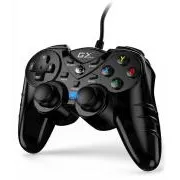 Genius GX Gaming GX-17UV, Gamepad, cu fir, cu vibrații, pentru PC și PS3, USB, negru - Despachetat