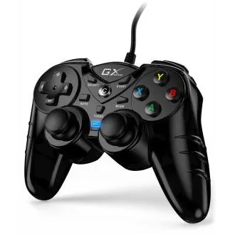 Genius GX Gaming GX-17UV, Gamepad, cu fir, cu vibrații, pentru PC și PS3, USB, negru - Despachetat Genius GX Gaming GX-17UV, Gamepad, cu fir, cu vibrații, pentru PC și PS3, USB, negru - Despachetat