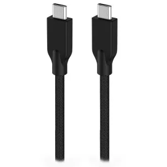 Genius ACC-C2CC-3A, Cablu, USB-C/USB-C, USB 3.0, 3A, PD 60W, împletit, 1m, negru