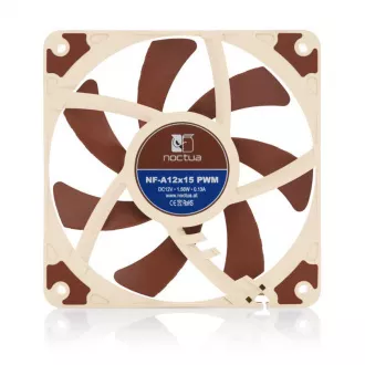 Noctua NF-A12x15-PWM, 120x120x15 mm, 4 pini, 1850 RPM