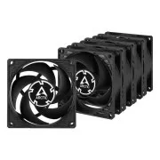 ARCTIC P8 PWM PST, ventilator carcasă 80x80x25 mm, 3000 RPM, 4 pini, pachet valoare 5 buc.