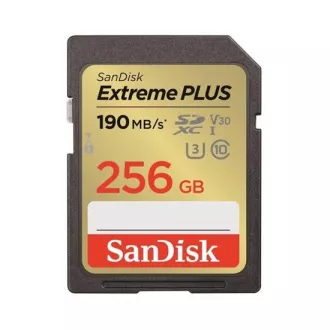 SanDisk Extreme PLUS SDXC 256 GB 190 MB/s V30 UHS-I