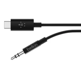 Cablu jack Belkin ROCKSTAR™ USB-C/3,5 mm, 0,9 m, negru Cablu jack Belkin ROCKSTAR™ USB-C/3,5 mm, 0,9 m, negru