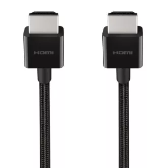 Cablu Belkin HDMI versiunea 2.1 Ultra HD High Speed 4K/8K - 2m, negru Cablu Belkin HDMI versiunea 2.1 Ultra HD High Speed 4K/8K - 2m, negru