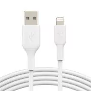 Cablu Belkin BOOST CHARGE™ Lightning/USB-A, 1 m, alb