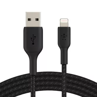 Cablu Belkin BOOST CHARGE™ Lightning/USB-A, 1 m, negru - rezistent