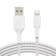 Cablu Belkin BOOST CHARGE™ Lightning/USB-A, 3m, alb - rezistent